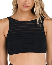 High Neck Midline Bikini Top