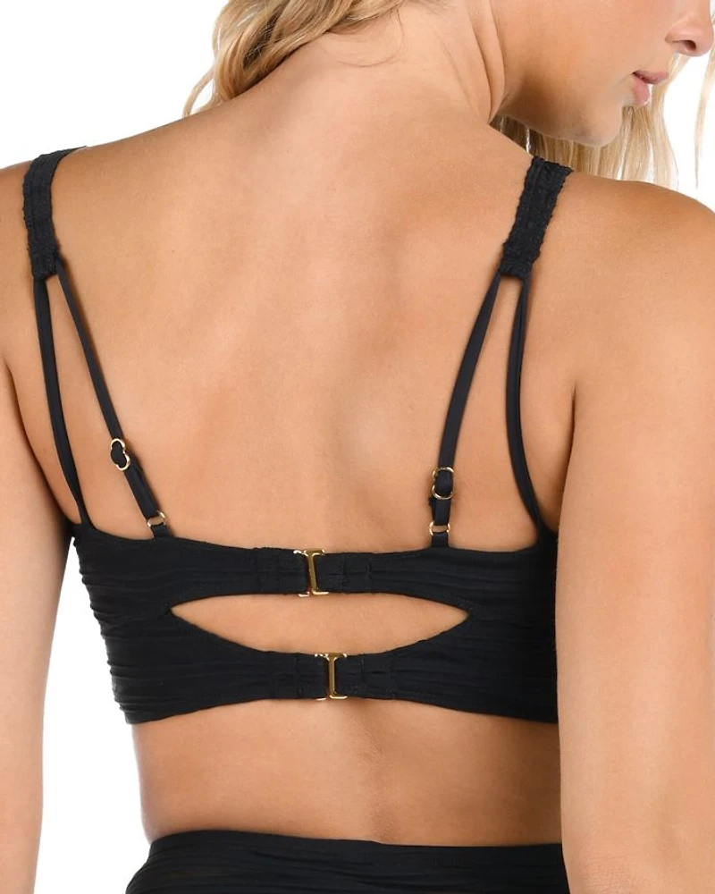 High Neck Midline Bikini Top