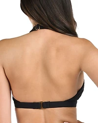 Luxe V Neck Halter Bikini Top