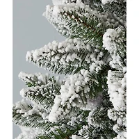 Snow Kissed Pine 6.5' Flocked Tree with Multicolor LED Light