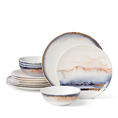 Lenox Summer Radiance 12 Piece Dinnerware Set, Service for 4