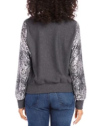 Sequin Sleeve Top