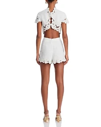 Filippa Embroidered Crop Top