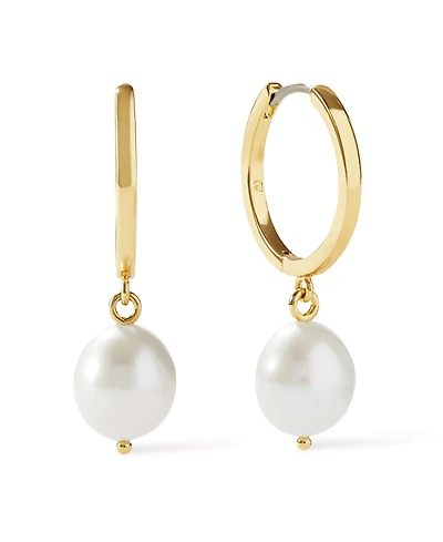 Ana Luisa Pearl Hoops - Medium Frida