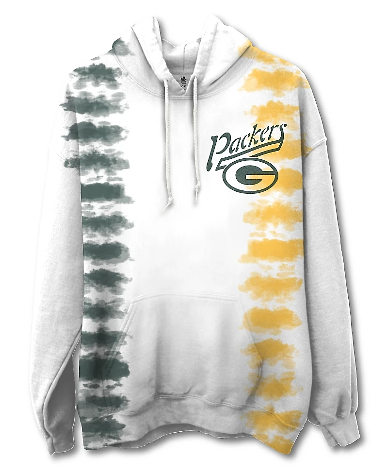 Junk Food Clothing Unisex Nfl Green Bay Packers Stitch Tie Dye Hoodie