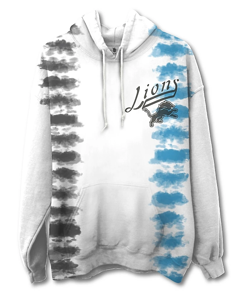 Junk Food Clothing Unisex Nfl Detroit Lions Stitch Tie Dye Hoodie