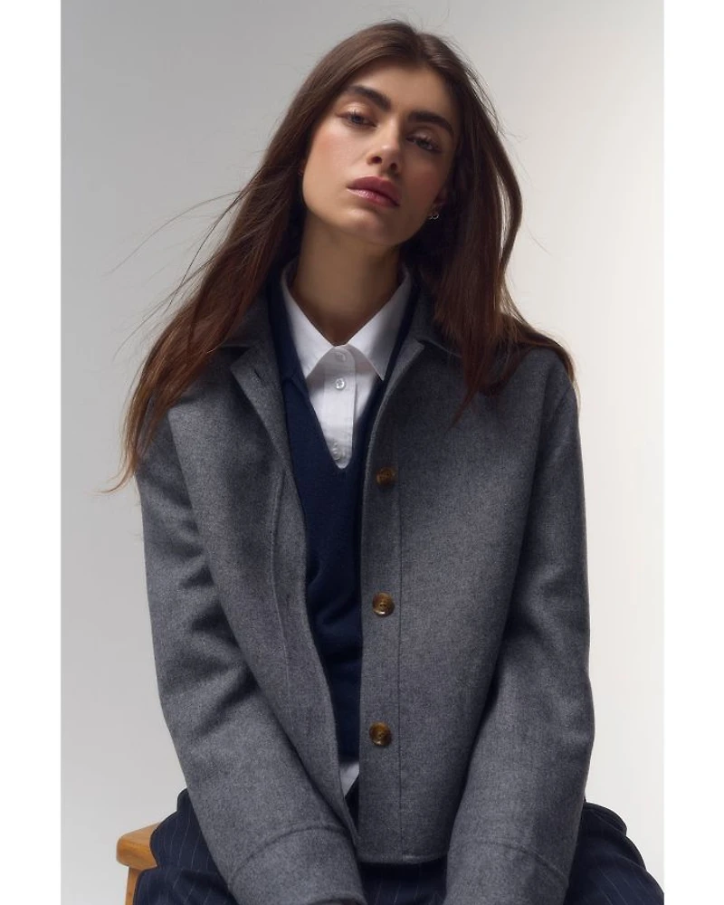 Emery Wool Blend Overshirt