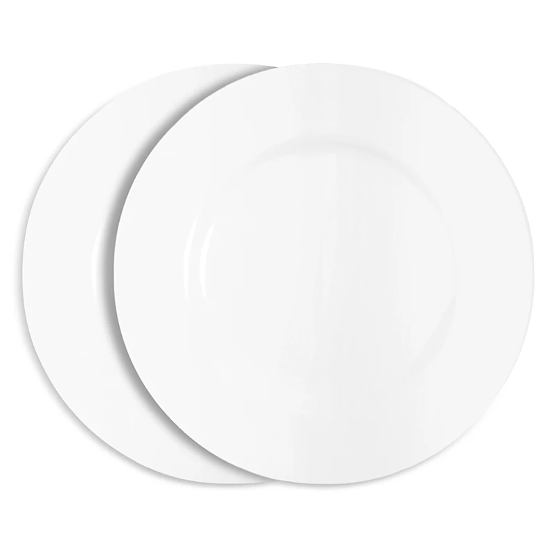 Richard Brendon White Rimmed Bread & Butter Plate, Set of 2