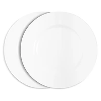 Richard Brendon White Rimmed Bread & Butter Plate, Set of 2