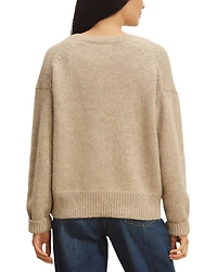 Highland Alpaca Blend Boxy V Neck Sweater