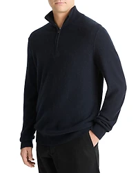 Vince Thermal Quarter Zip Polo Sweater