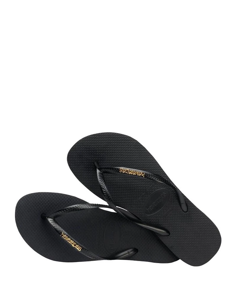 Women's Slim Logo Flip Flop Sandals