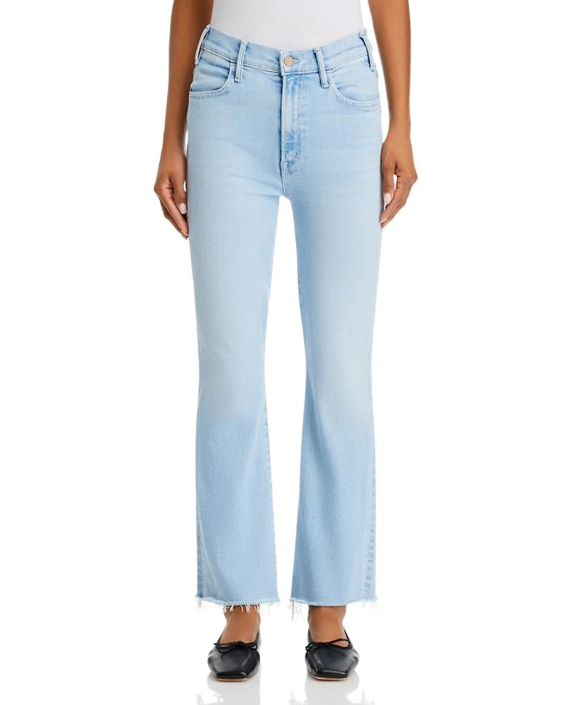 The Hustler Fray High Rise Ankle Jeans Ball Your Court