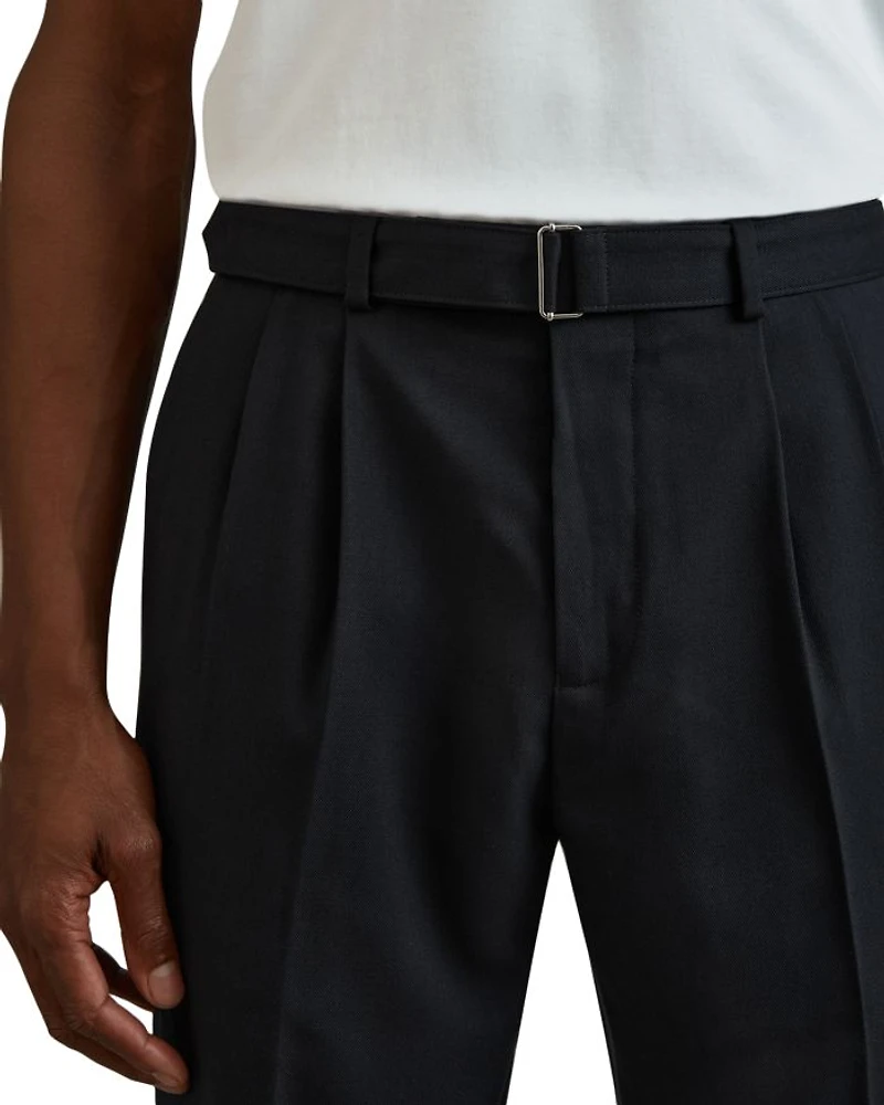 Pin Belted Trousers