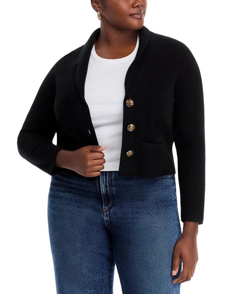 Novelty Button Cashmere Blazer - Exclusive