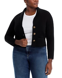 Novelty Button Cashmere Blazer - Exclusive