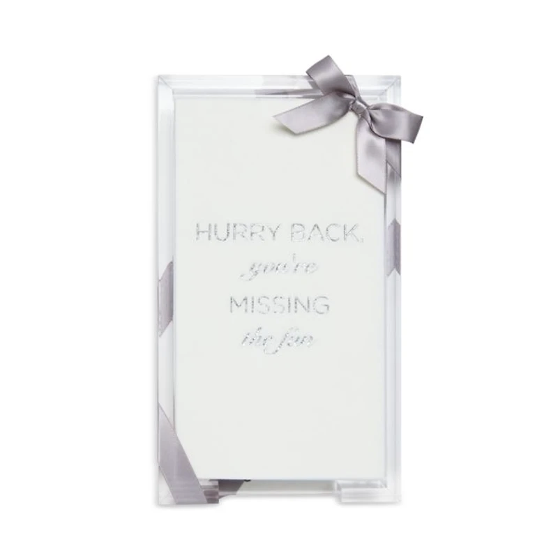 Hurry Back Guest Towels, Set of 20