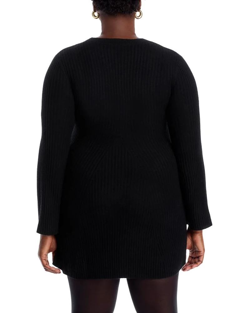 Contour Ribbed Cashmere Mini Dress - Exclusive