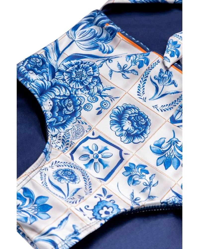 Girls' Iliana Azure Tie 1 Piece Swimsuit - Little Kid, Big Kid