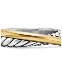 Sterling Silver & 18K Yellow Gold Crossover Ring