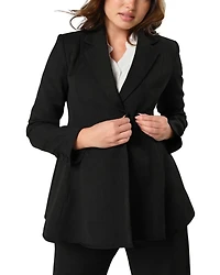 Women's Tailored Maternity Workwear Blazer Italian Stretch Suiting Fabric
