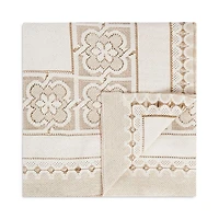 Embroidered Lacey Medium Tablecloth, 70" x 110"