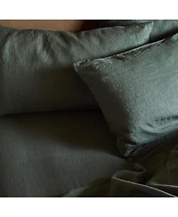 Linen Blend Fitted Sheet, California King