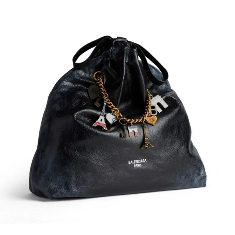 Crush Medium Tote Bag Dirty Effect with Souvenirs