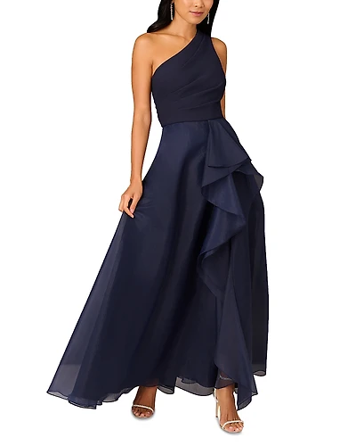 Aidan Mattox Draped Ball Gown