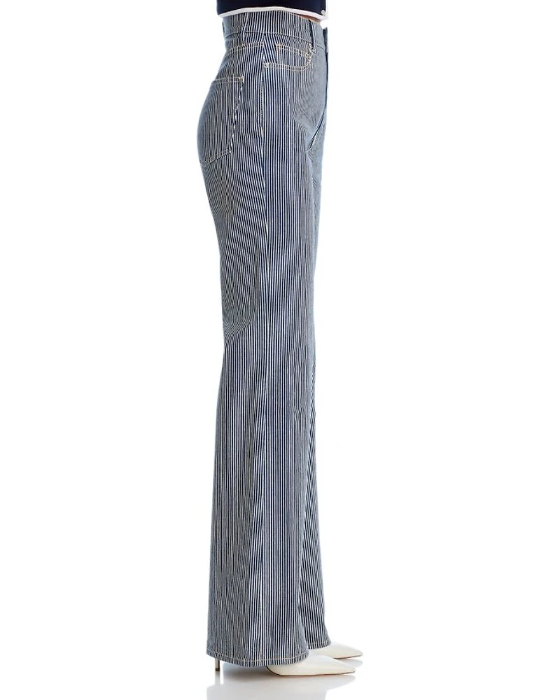Crosbie High Rise Wide Leg Jeans Solstice Stripe