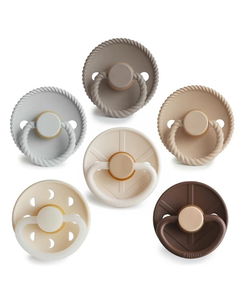FRIGG 6-Pack Earthy Wonder Rubber Pacifiers - Baby