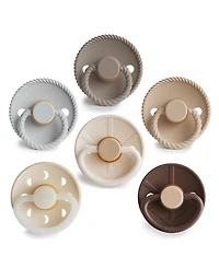 FRIGG 6-Pack Earthy Wonder Rubber Pacifiers - Baby