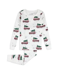 Boys' Festive Cars Printed Long Sleeved Pajama Set - Big Kid
