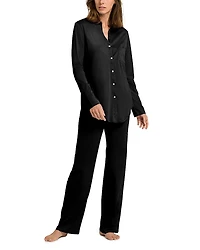 Hanro Cotton Deluxe Long Pajama Set