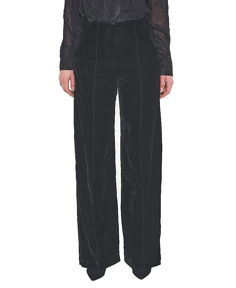 As by Df Fiona Velvet Straight Leg Trousers
