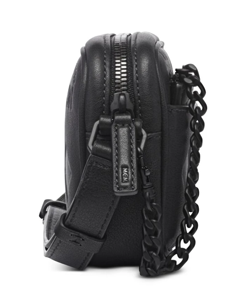 Aren Maxi Monogram Leather Crossbody