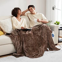 Heated Microlight to Berber Throw, 60" x 70"