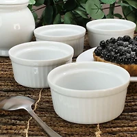 Porcelain 4.5 oz. White Ramekins, Set of 4