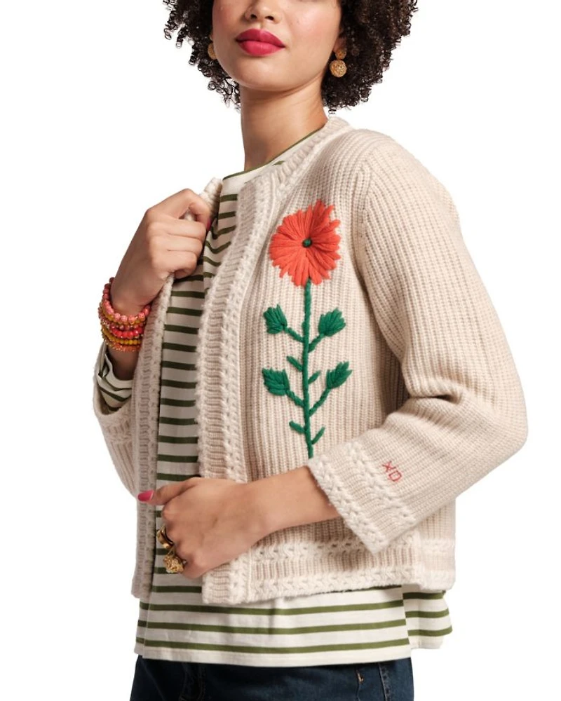 Border Flower Cardigan