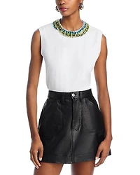 Blaine Embellished Muscle Tee