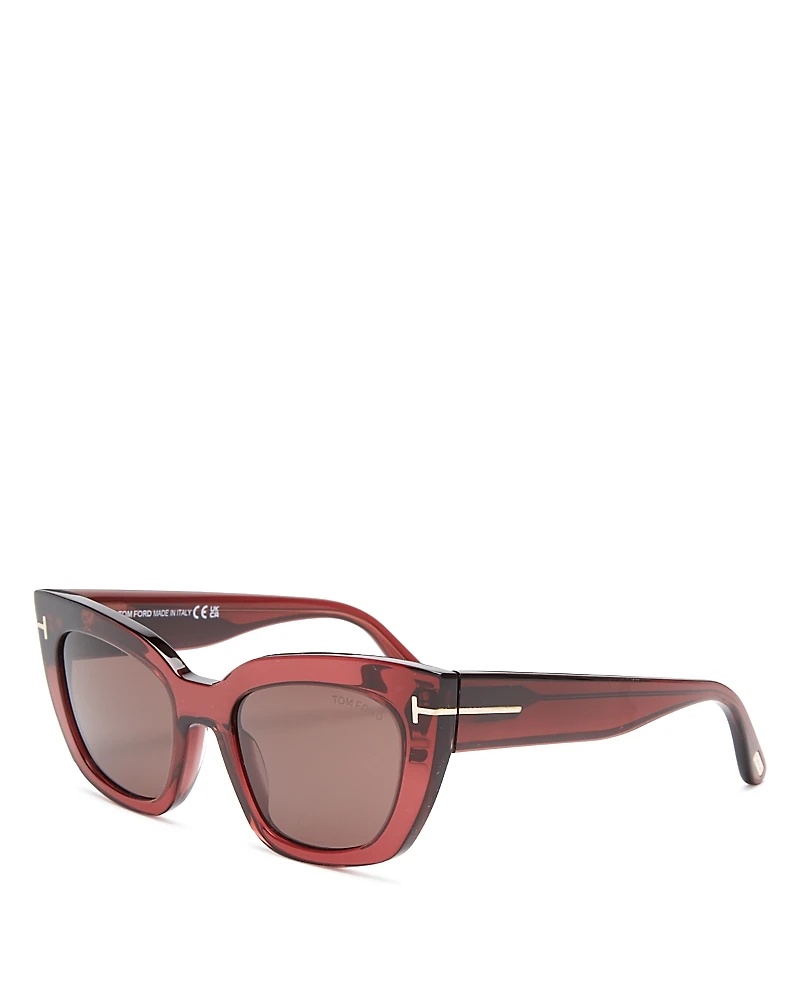 Tom Ford Athena Cat Eye Sunglasses, 53mm