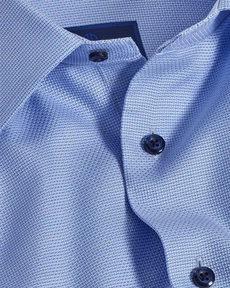 Slim Fit Textured Dress Shirt