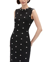 Pearl Embellished Midi Dress