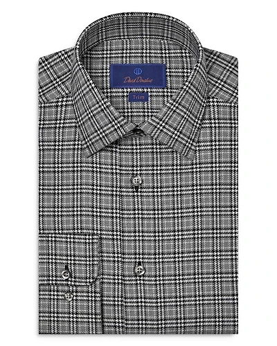 Trim Fit Twill Glen Check Dress Shirt
