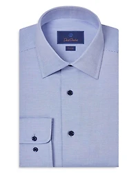 Trim Fit Micro Geometric Dobby Dress Shirt