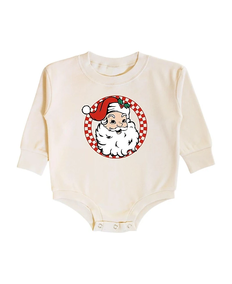 Sweet Wink Boys' Retro Santa Christmas Long Sleeve Romper - Baby