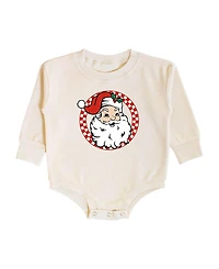 Sweet Wink Boys' Retro Santa Christmas Long Sleeve Romper - Baby