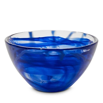 Kosta Boda Contrast Small Bowl, Blue
