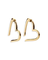 Baublebar Emory Pave Heart Front to Back Earrings