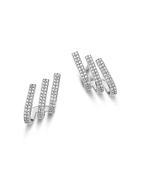 Bloomingdale's Fine Collection 14K White Gold Diamond Front to Back Earrings, 0.45 tcw